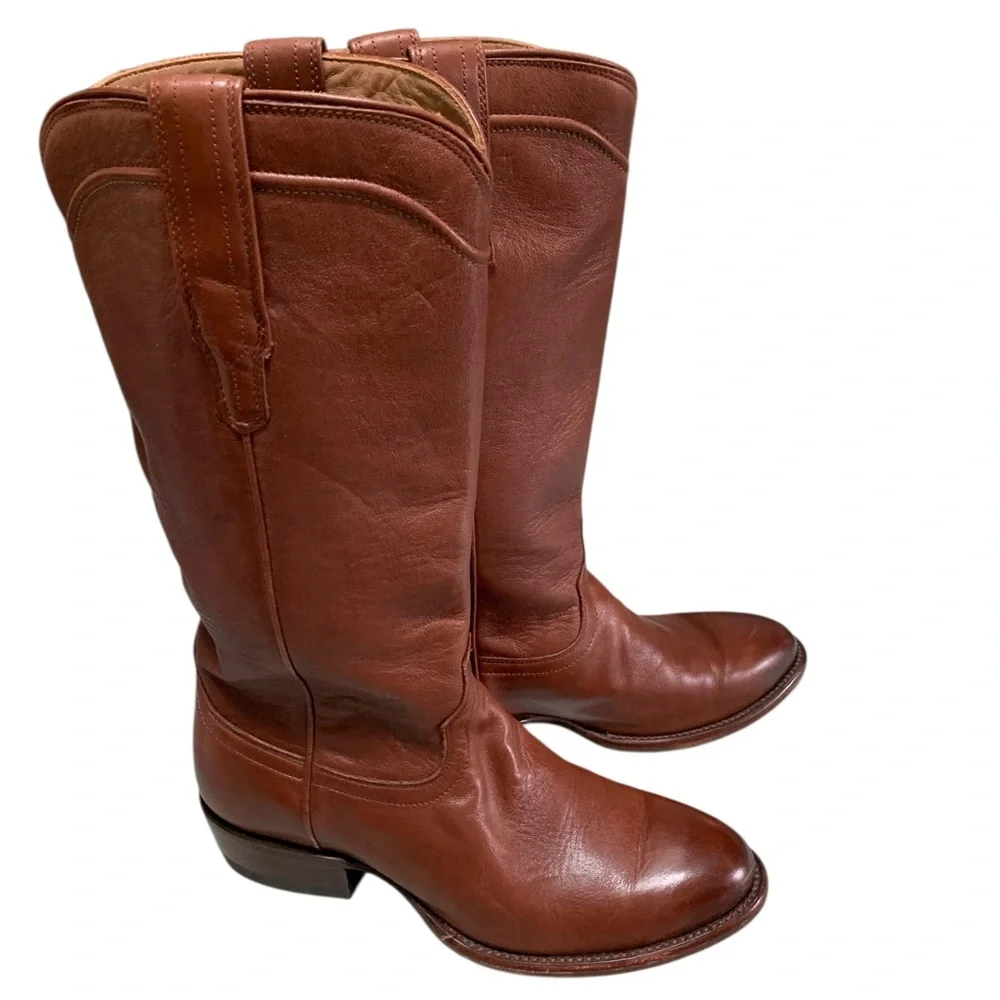 Tecovas The Harper Calf Skin Leather Boots- 8 EUC!! - Picture 6 of 12
